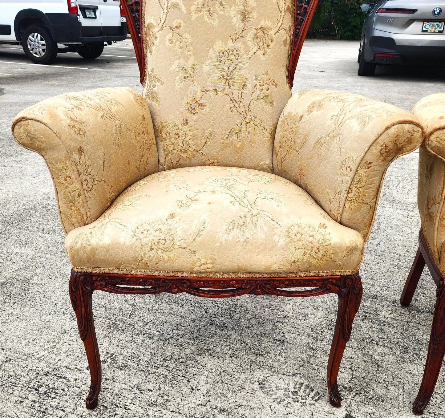 GROSFELD HOUSE Armchairs Rosewood Antique Set of 2