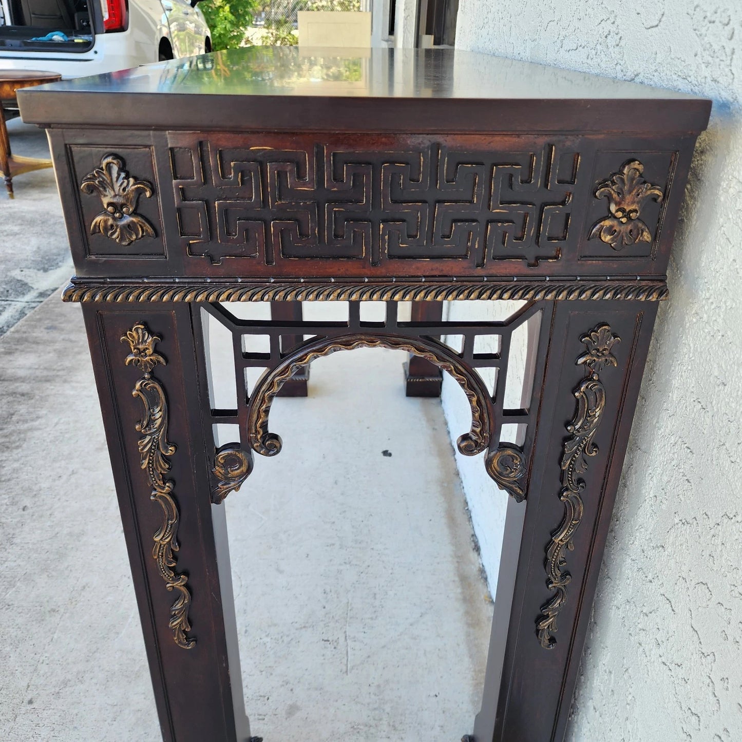 Chinese Chippendale Console Table