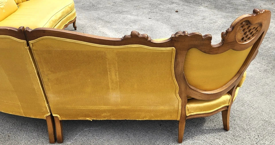 Vintage French Marie Antoinette Sectional Sofa