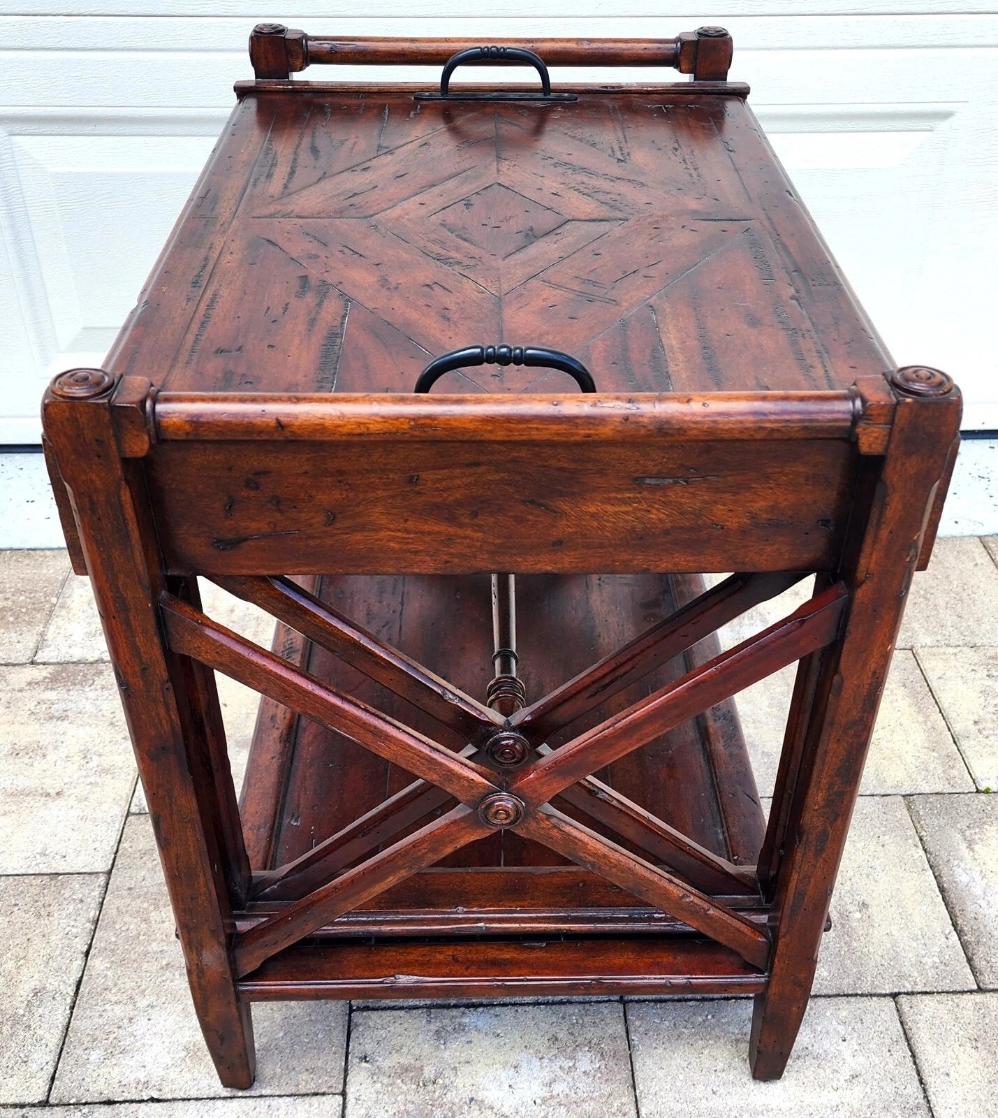 Theodore Alexander Bromwich Nesting Side Table with Serving Tray