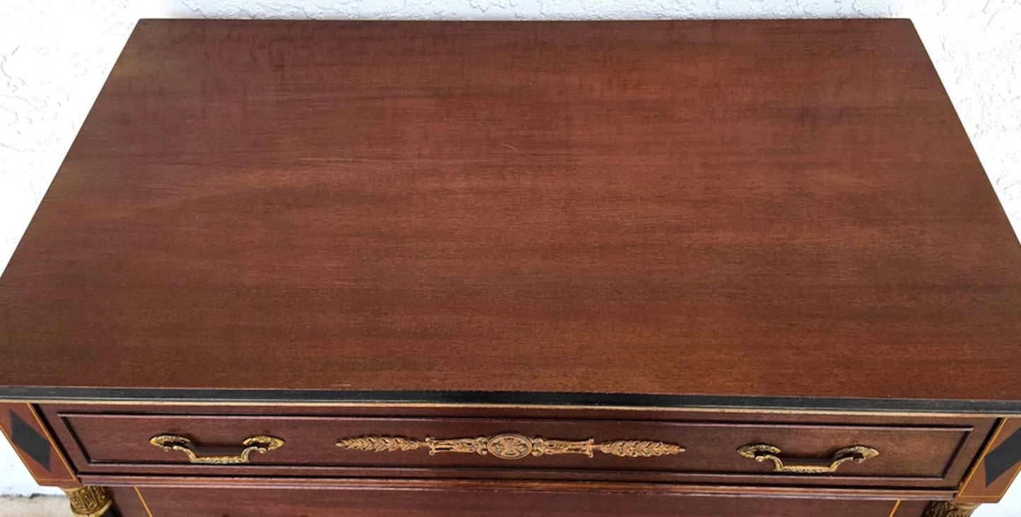 Rway Mid Century French Empire Highboy Dresser