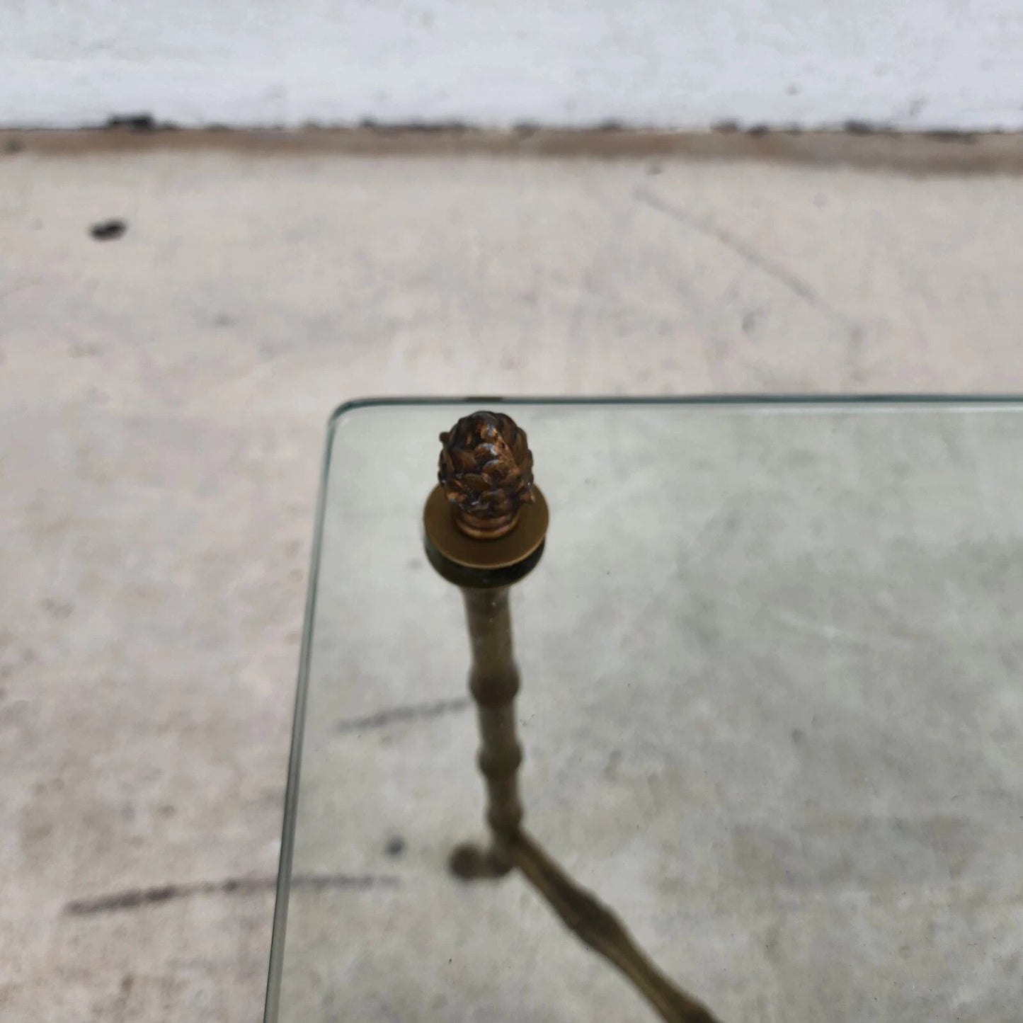 Bagues Style Faux Bamboo End Table 1960s