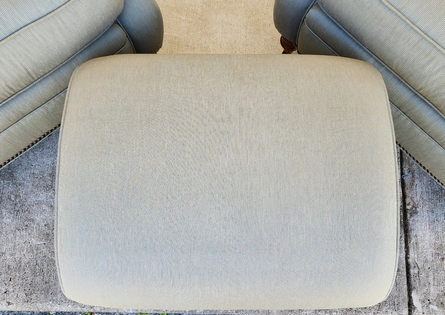 Vanguard Craftwork English Club Chairs & Ottoman