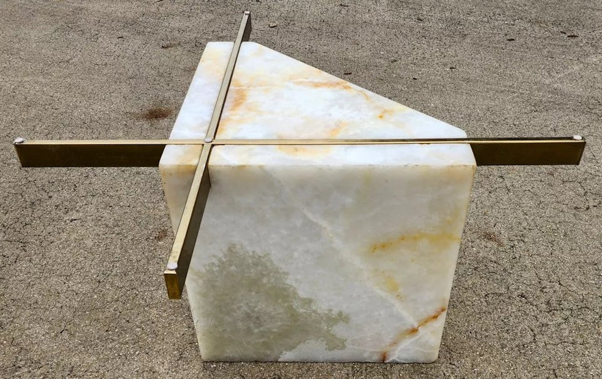 1970s Artedi Onyx Coffee Table Italian