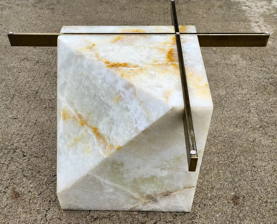 1970s Artedi Onyx Coffee Table Italian