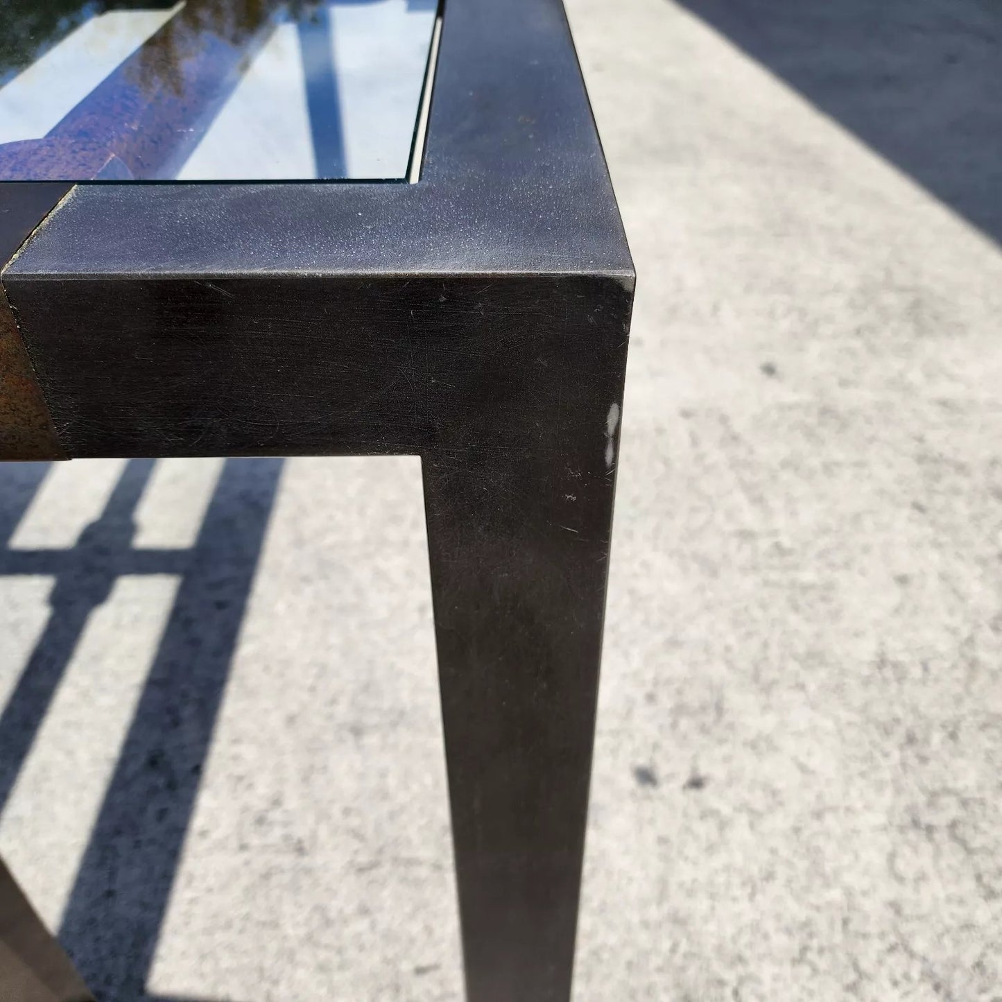 MCM Brutalist Console Sofa Table 1960s