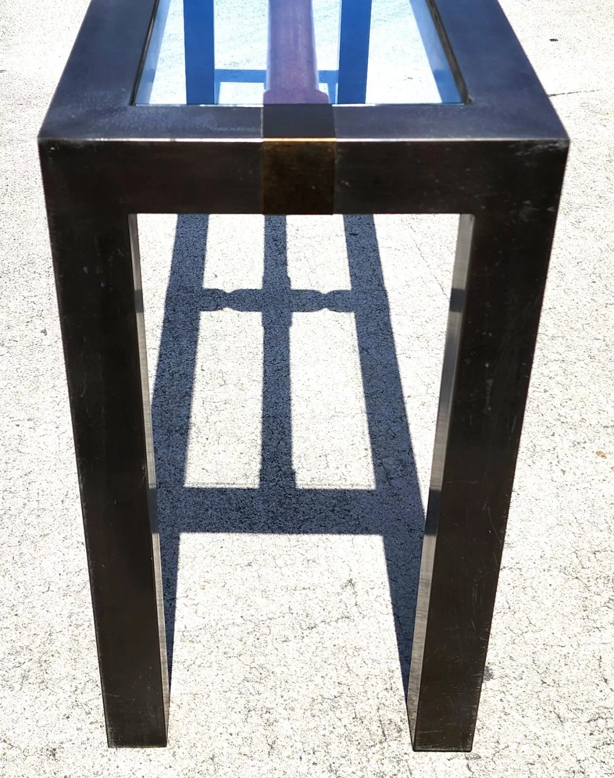 MCM Brutalist Console Sofa Table 1960s