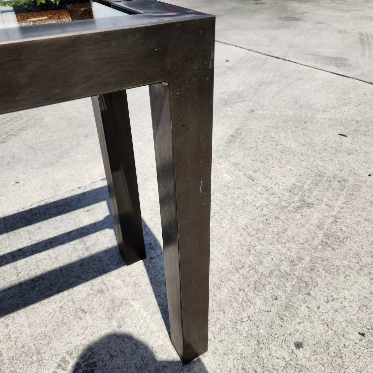 MCM Brutalist Console Sofa Table 1960s