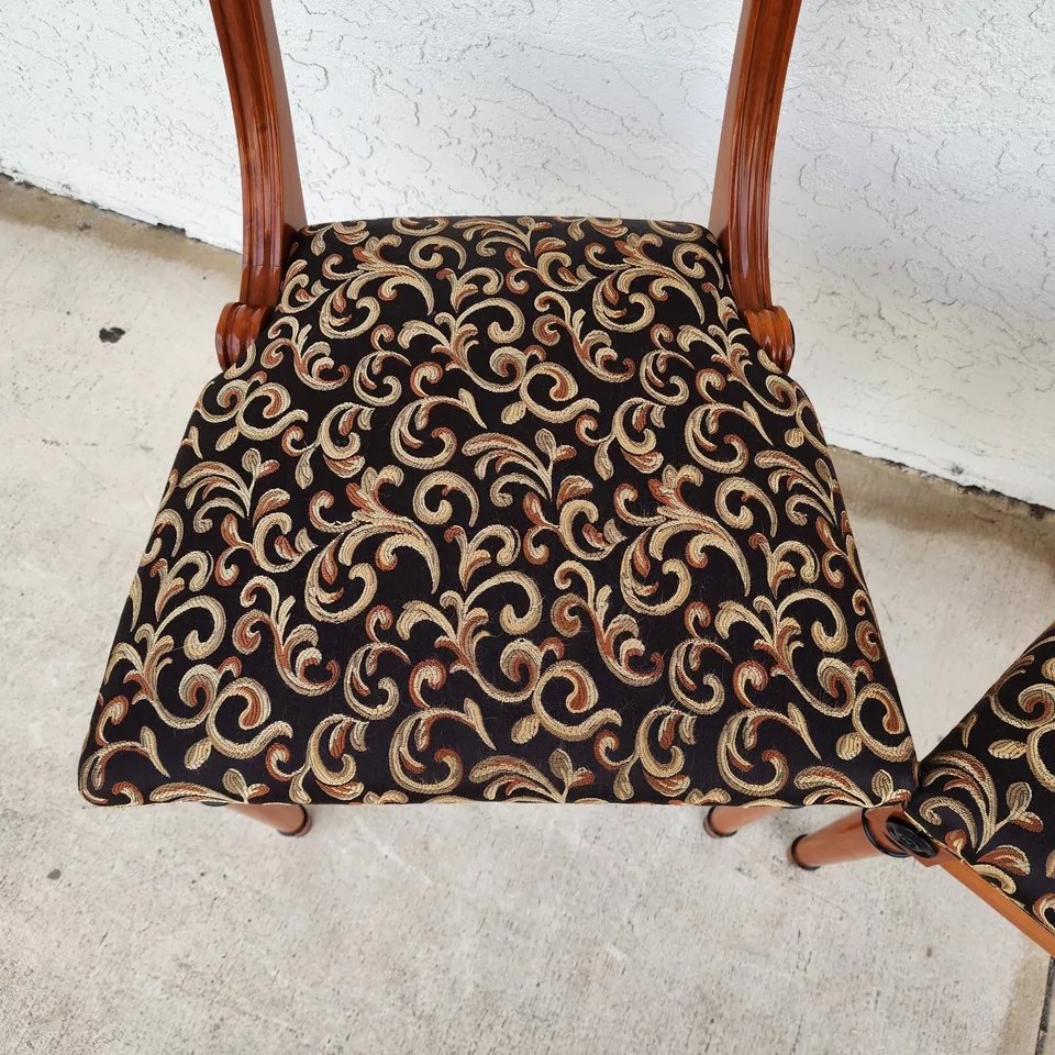 Pair of Biedermeier Empire Chairs Burl