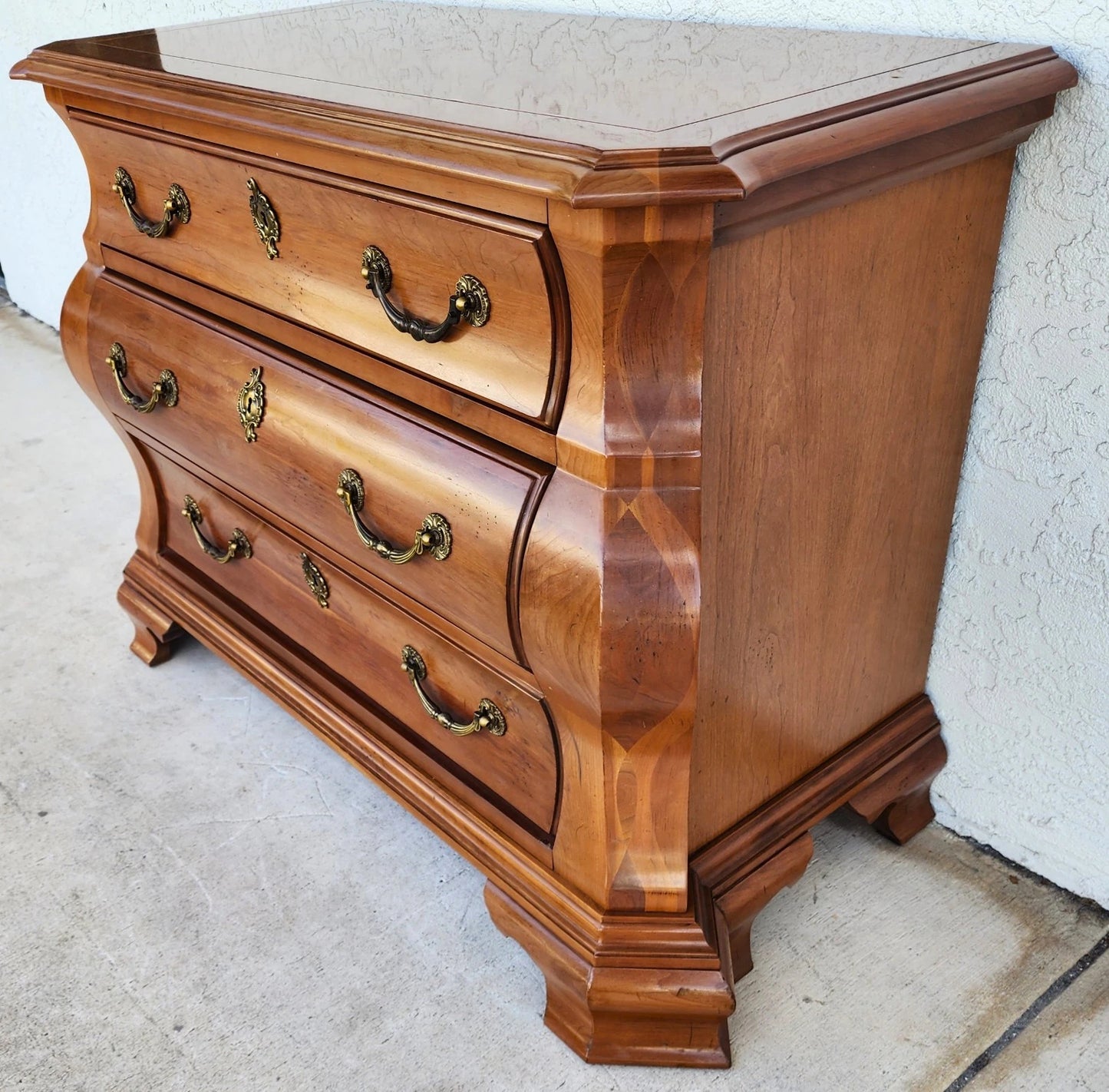 Vintage Century Furniture Bombe Chest of Drawers