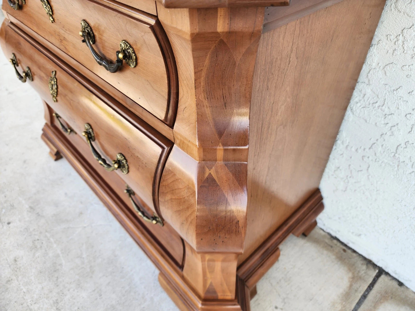 Vintage Century Furniture Bombe Chest of Drawers