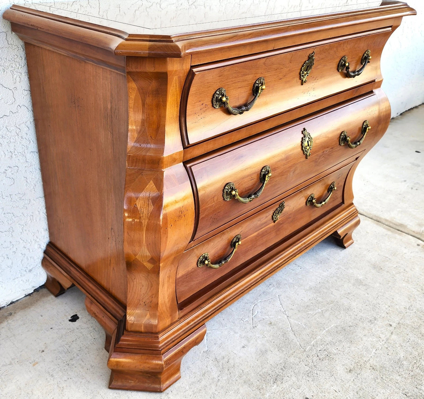 Vintage Century Furniture Bombe Chest of Drawers