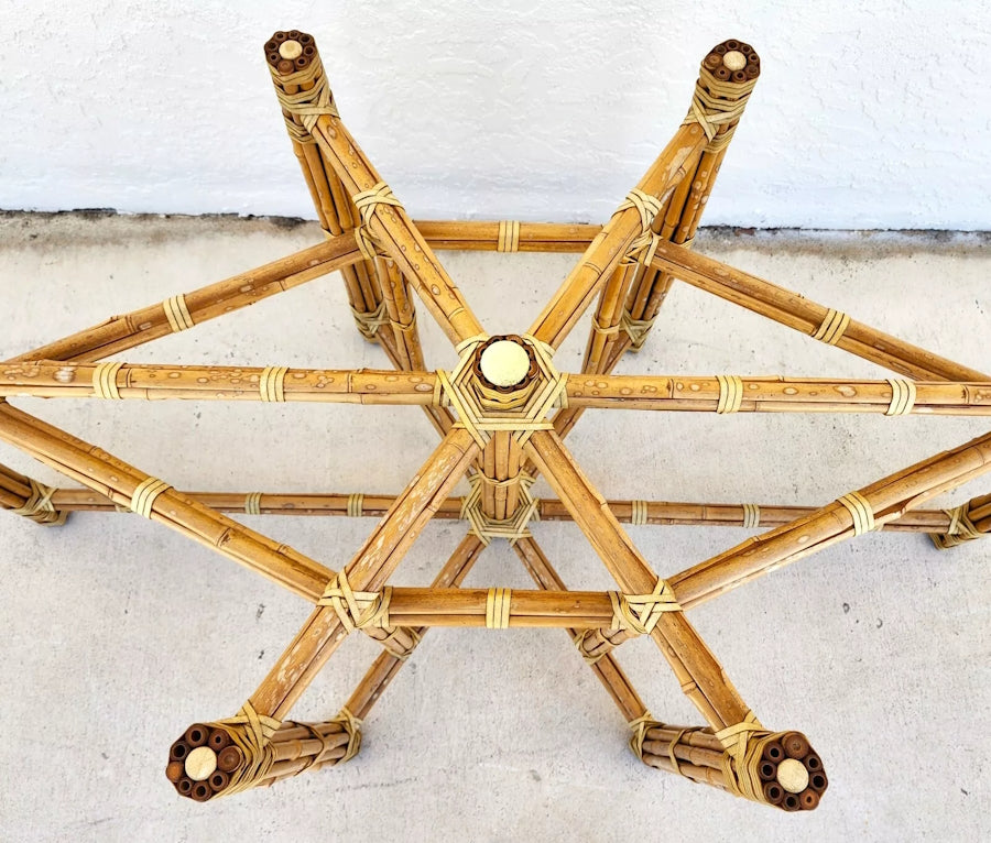 McGuire Bamboo Dining Table Oval