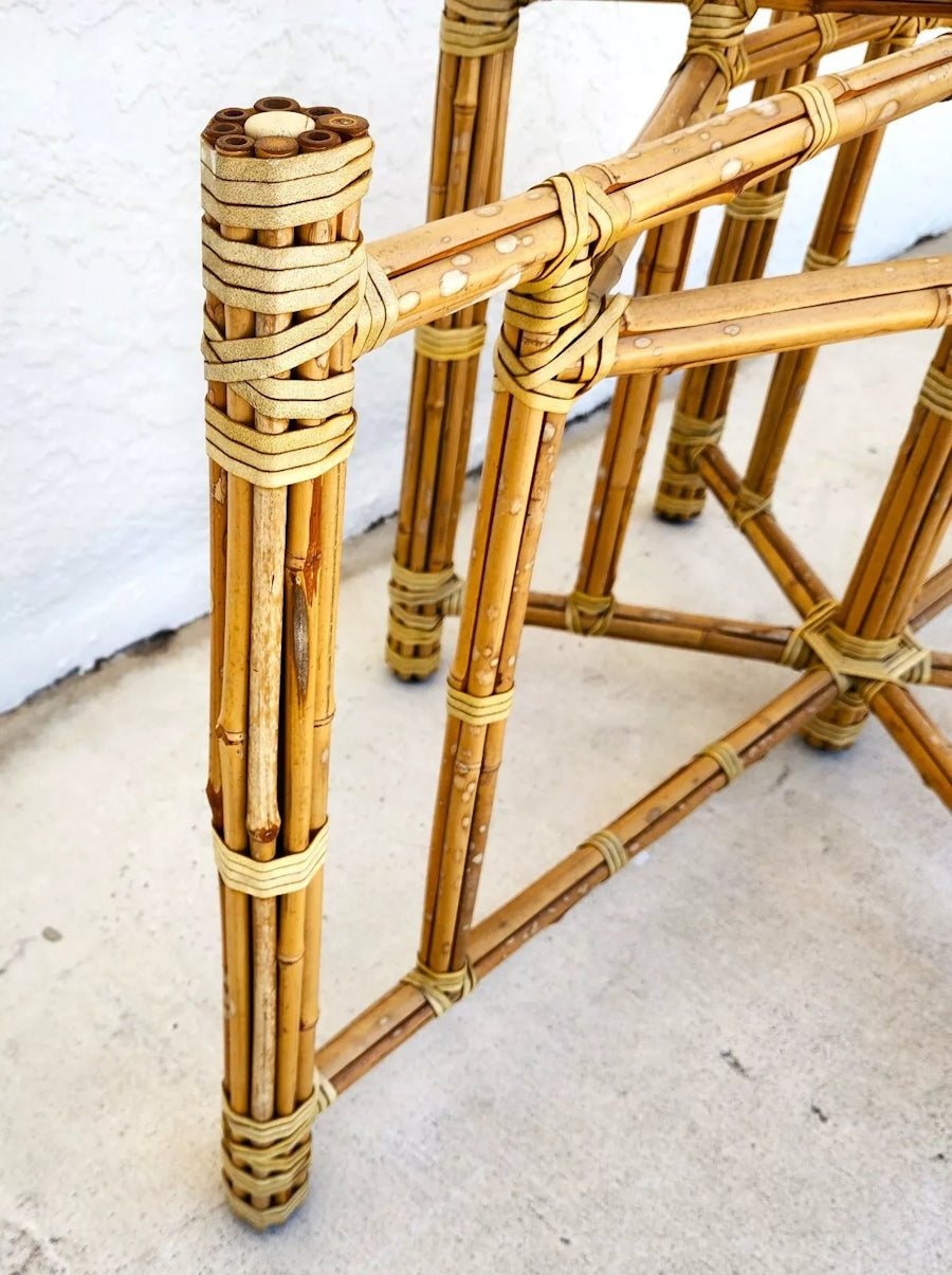 McGuire Bamboo Dining Table Oval