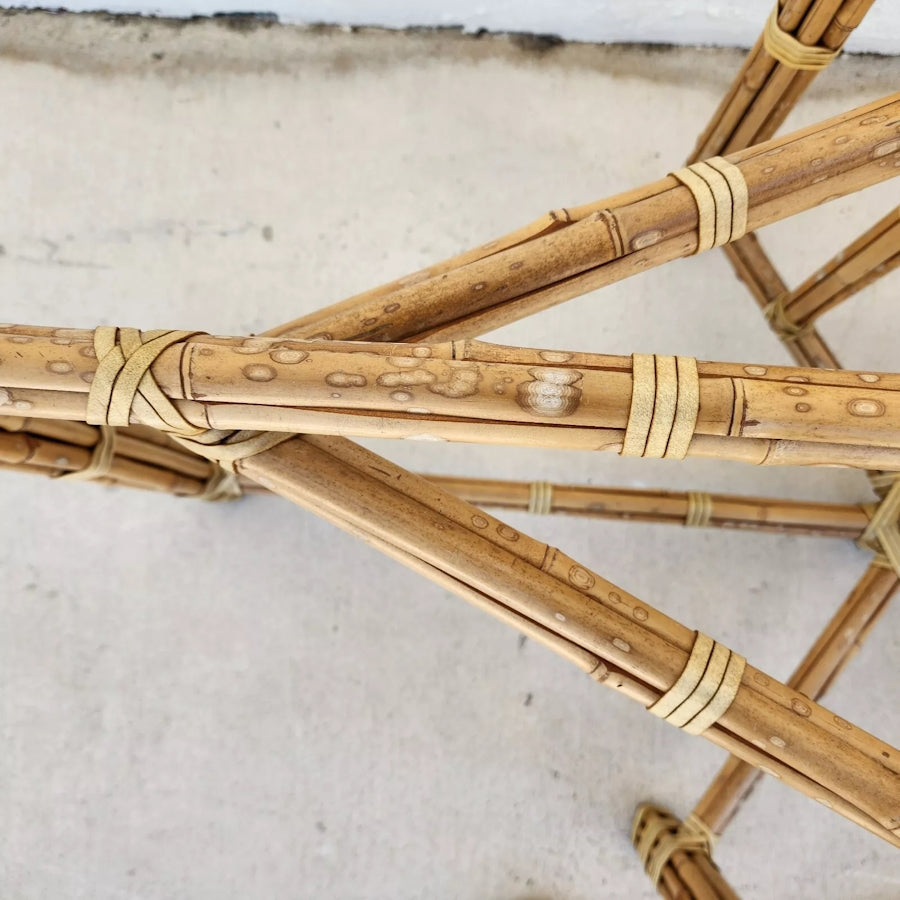 McGuire Bamboo Dining Table Oval