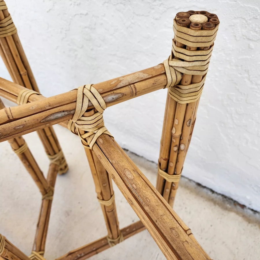 McGuire Bamboo Dining Table Oval