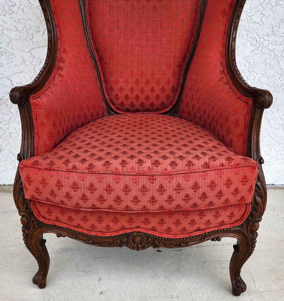 Antique French Chair Bergere Walnut