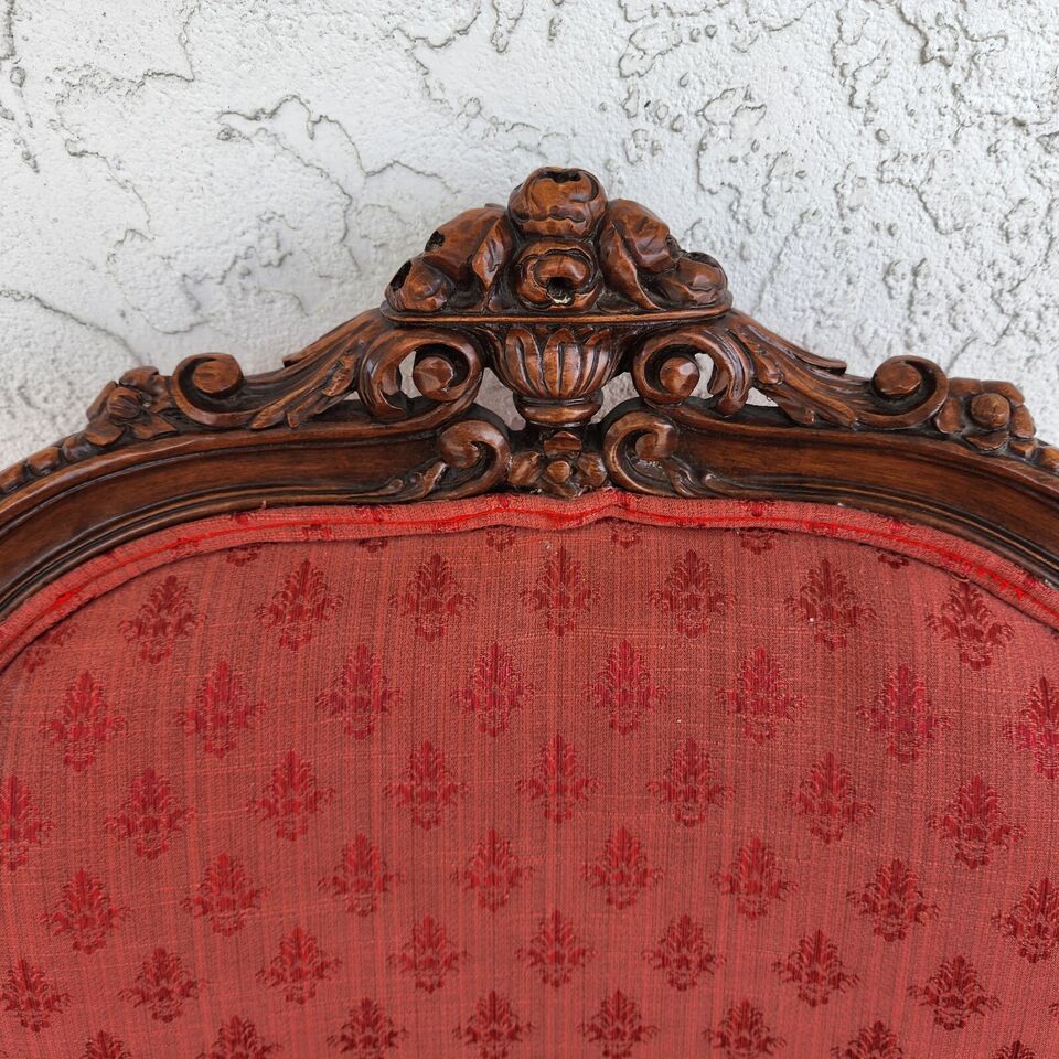 Antique French Chair Bergere Walnut