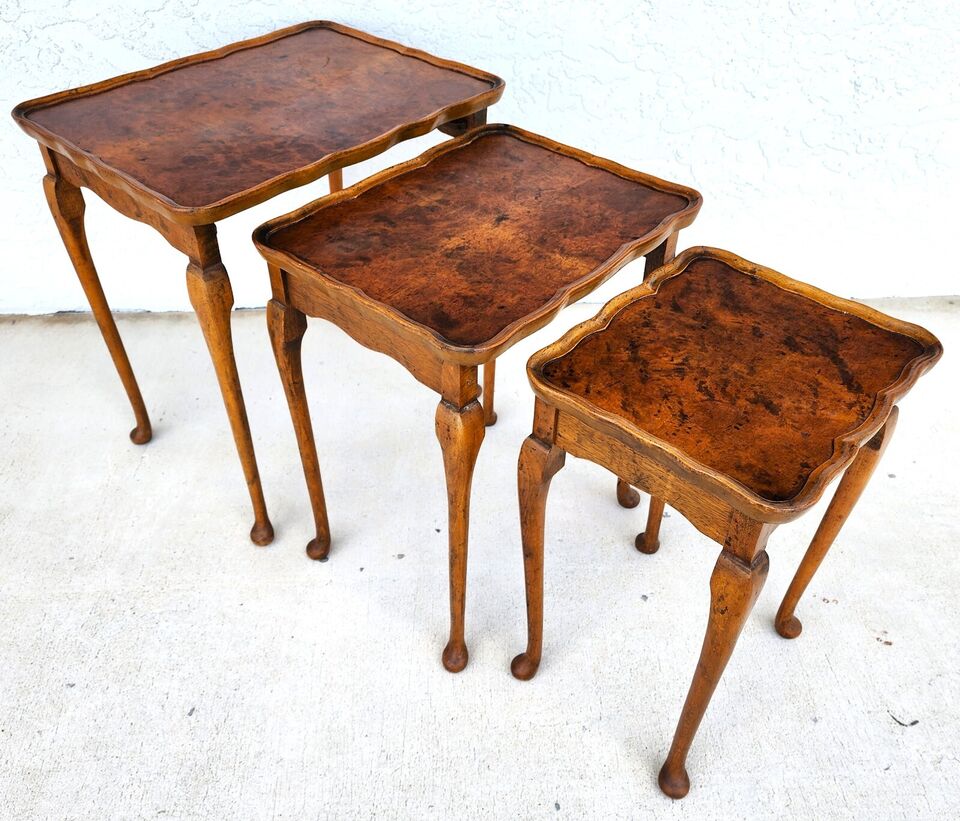 English Nesting Tables by Bevan Funnell Reprodux