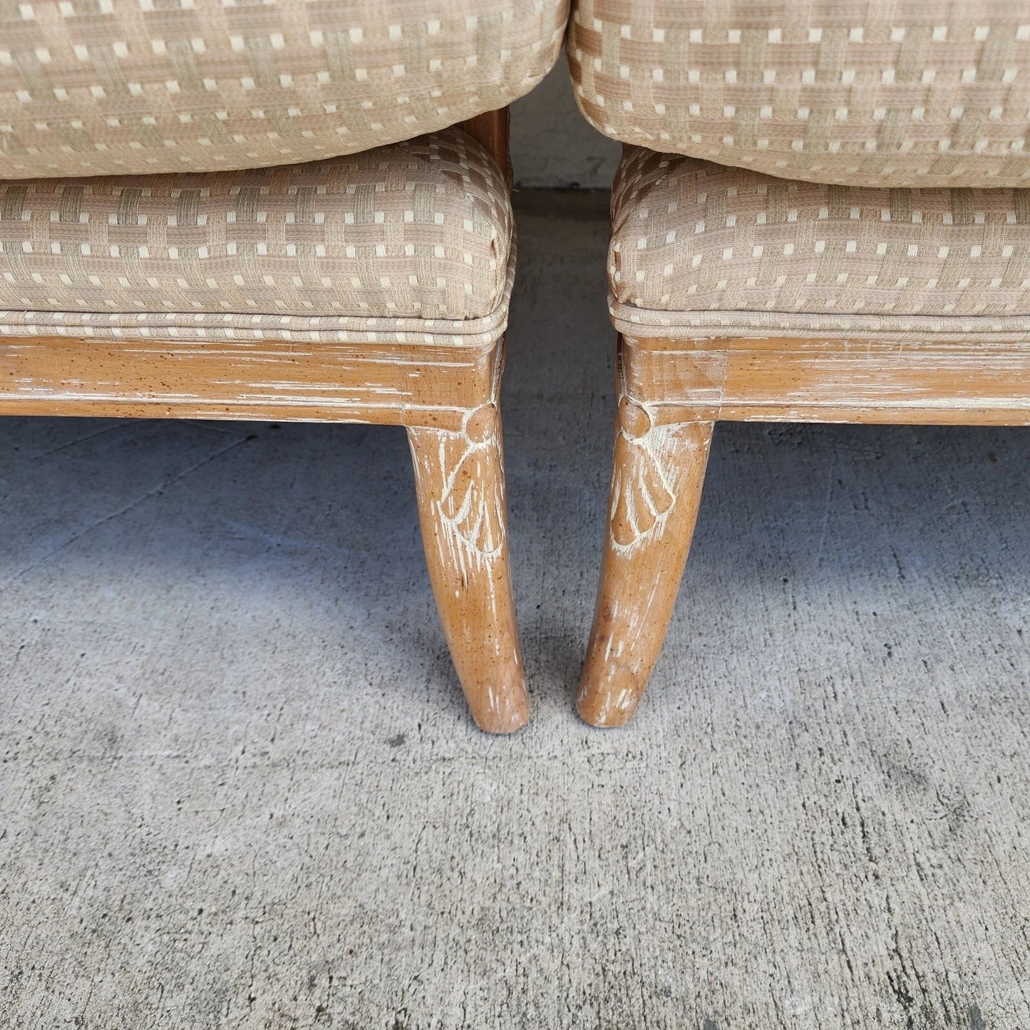 Century Furniture French Country Lounge Chairs Pair