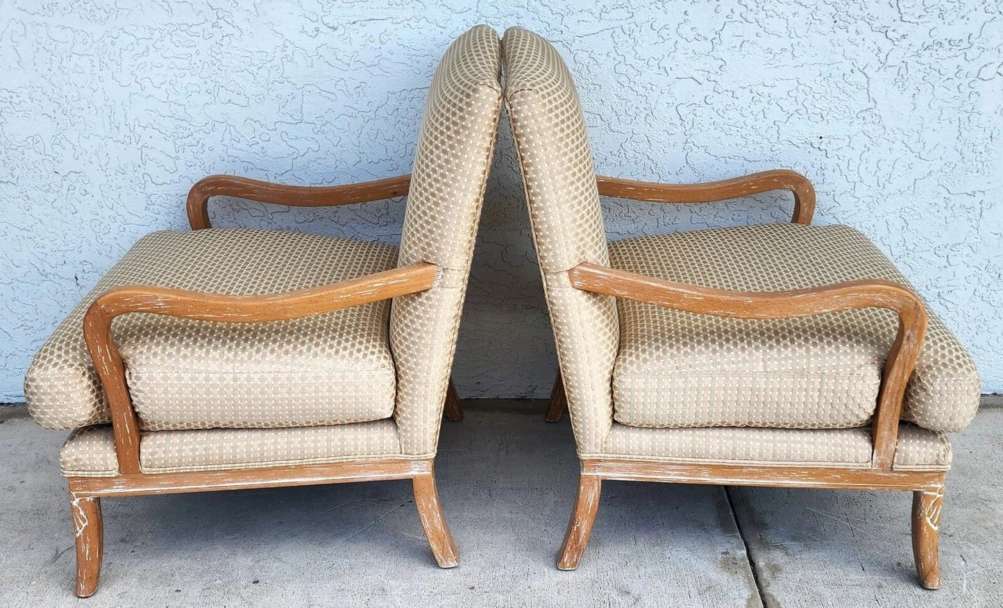 Century Furniture French Country Lounge Chairs Pair