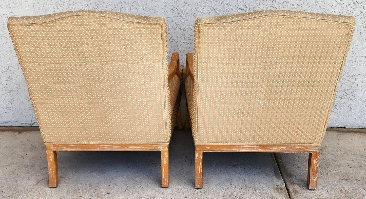 Century Furniture French Country Lounge Chairs Pair