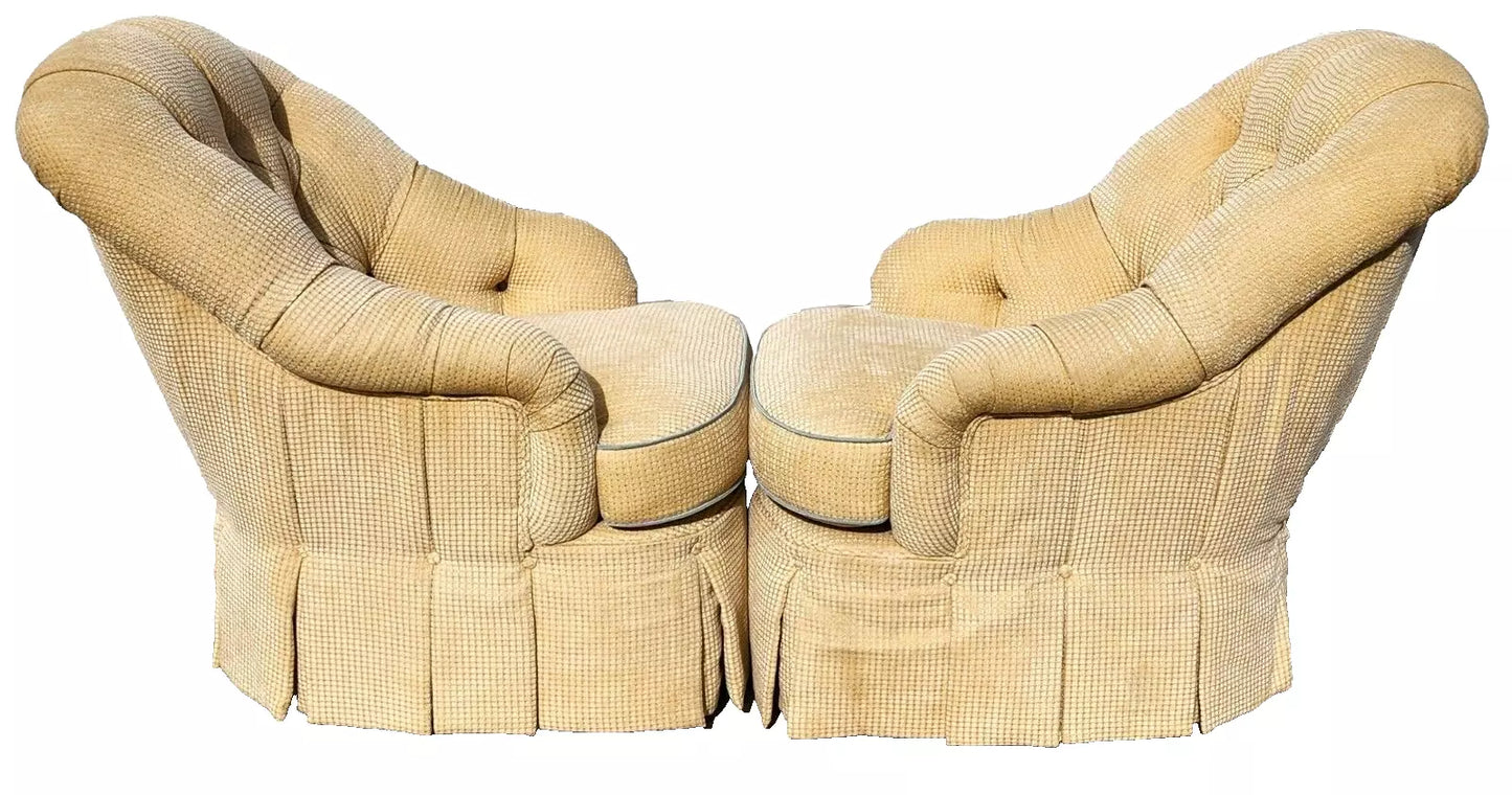 CENTURY Furniture Club Chairs English Oversized Pair