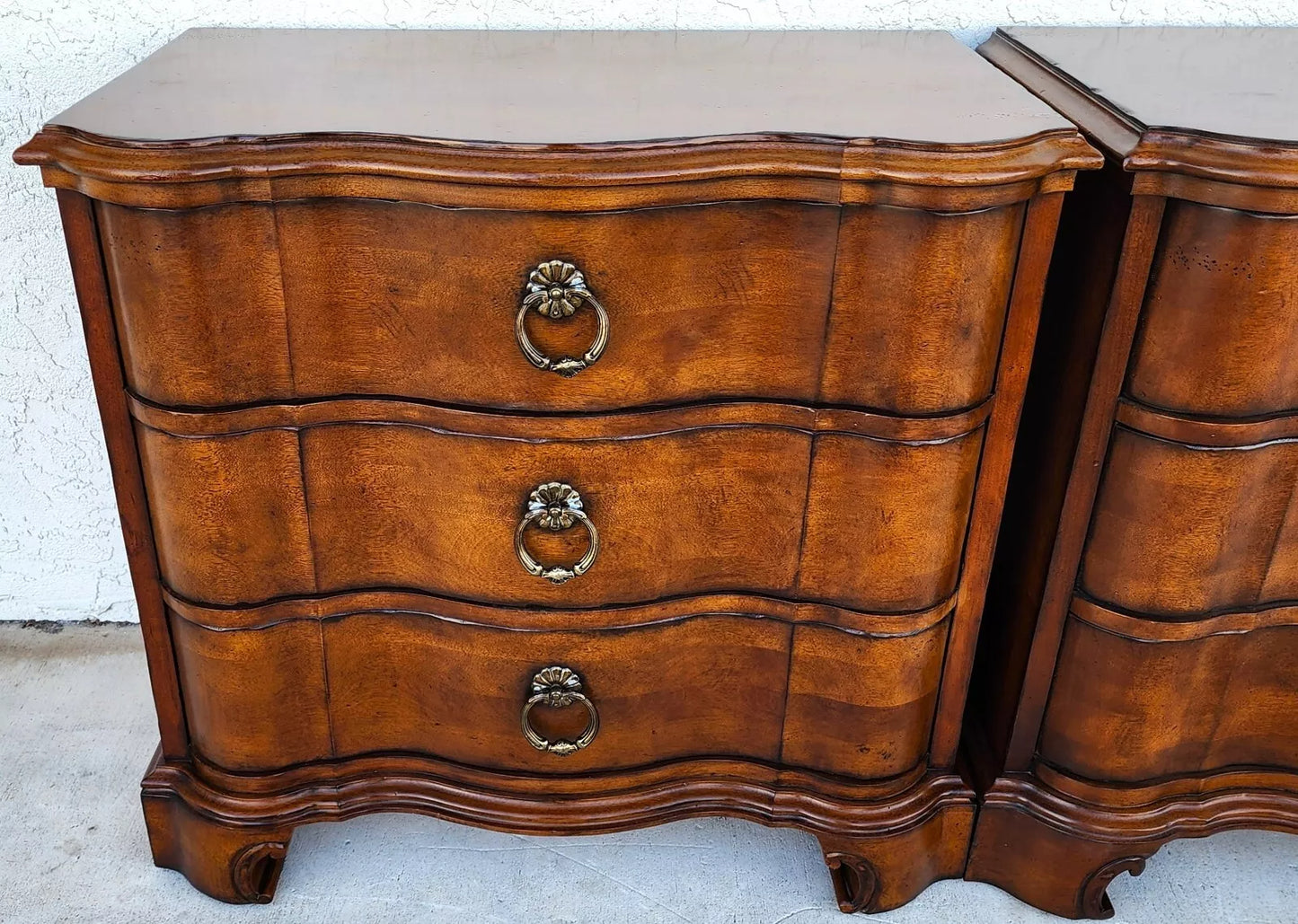 Pair Italian Bedside Chests Nightstands by CENTURY FURNITURE