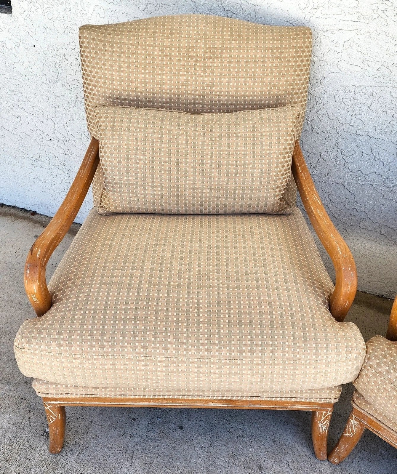 Century Furniture French Country Lounge Chairs Pair