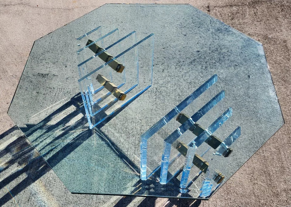 Charles Hollis Jones Lucite Coffee Table