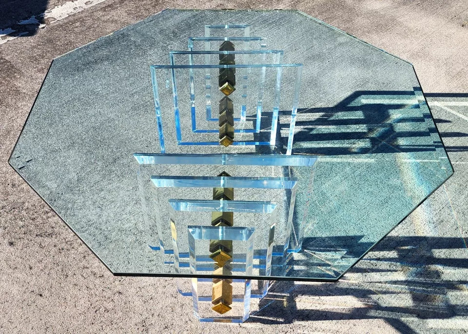 Charles Hollis Jones Lucite Coffee Table