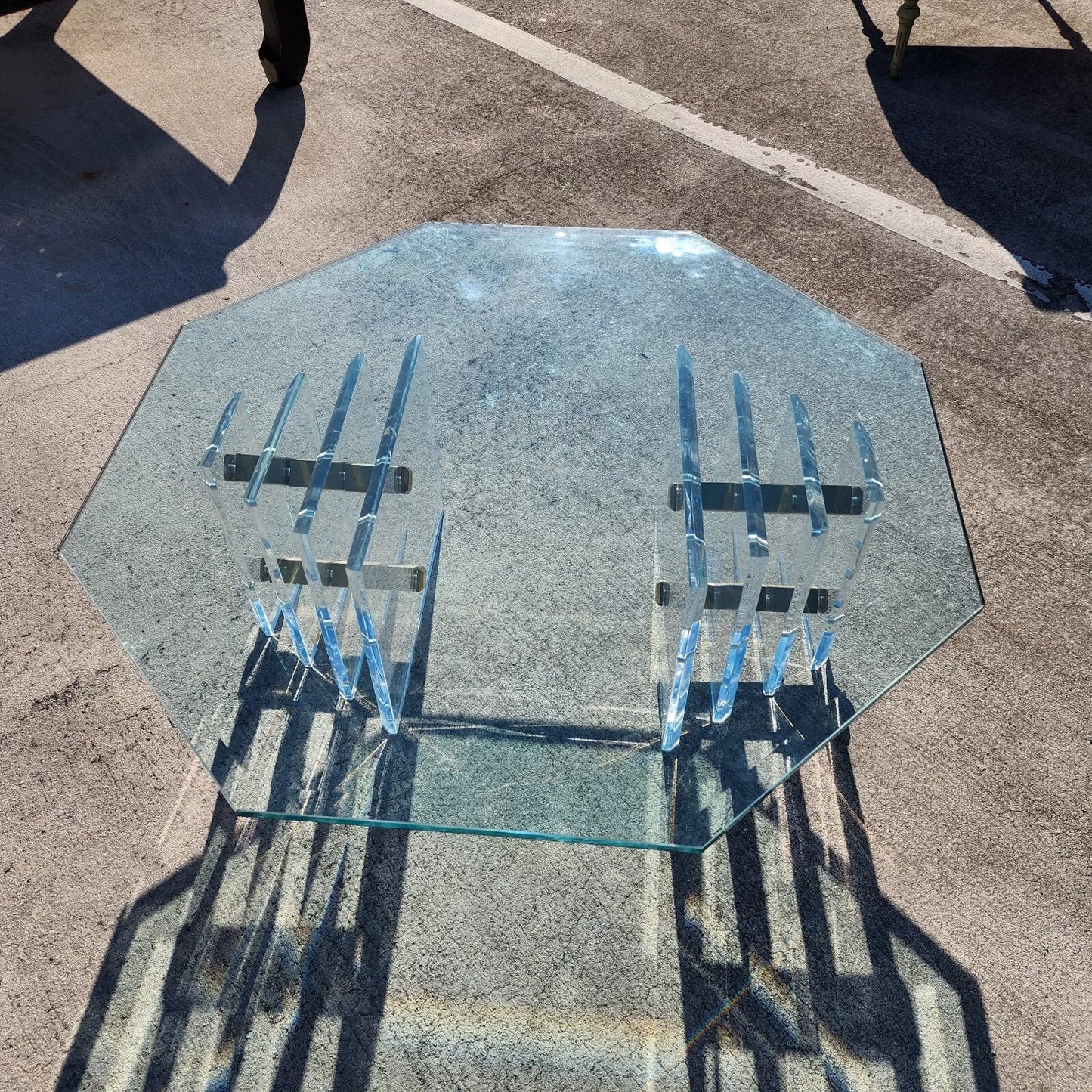 Charles Hollis Jones Lucite Coffee Table