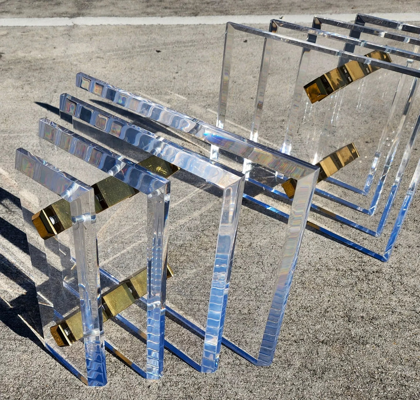 Charles Hollis Jones Lucite Coffee Table