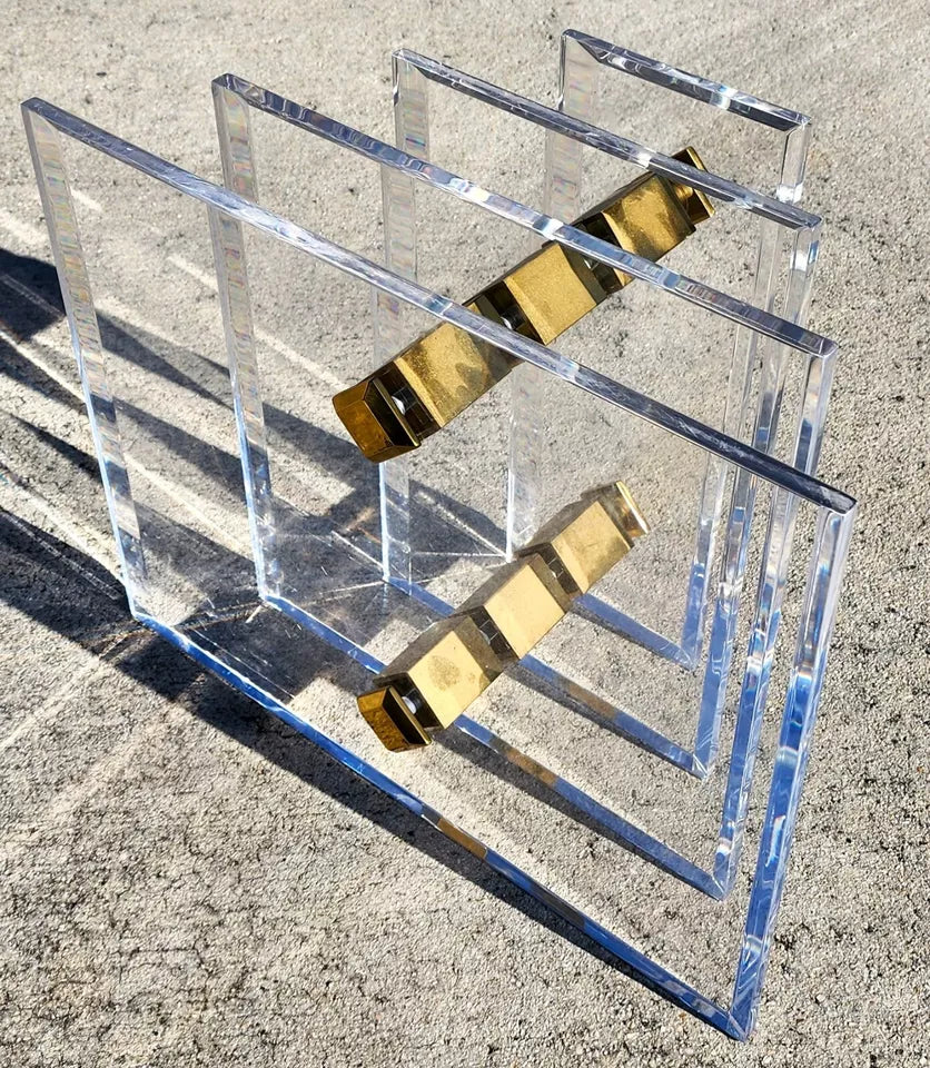 Charles Hollis Jones Lucite Coffee Table