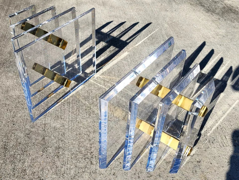 Charles Hollis Jones Lucite Coffee Table