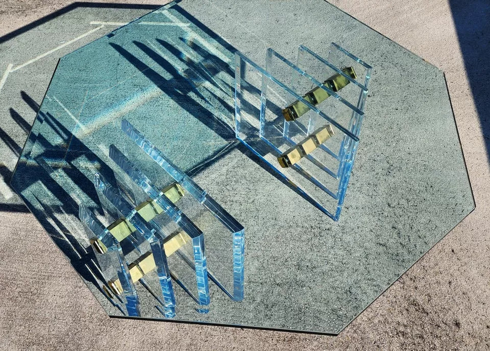 Charles Hollis Jones Lucite Coffee Table