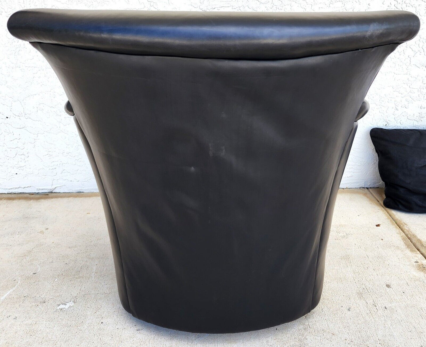 MCM Leather Club Swivel Chair by Century Furniture Co