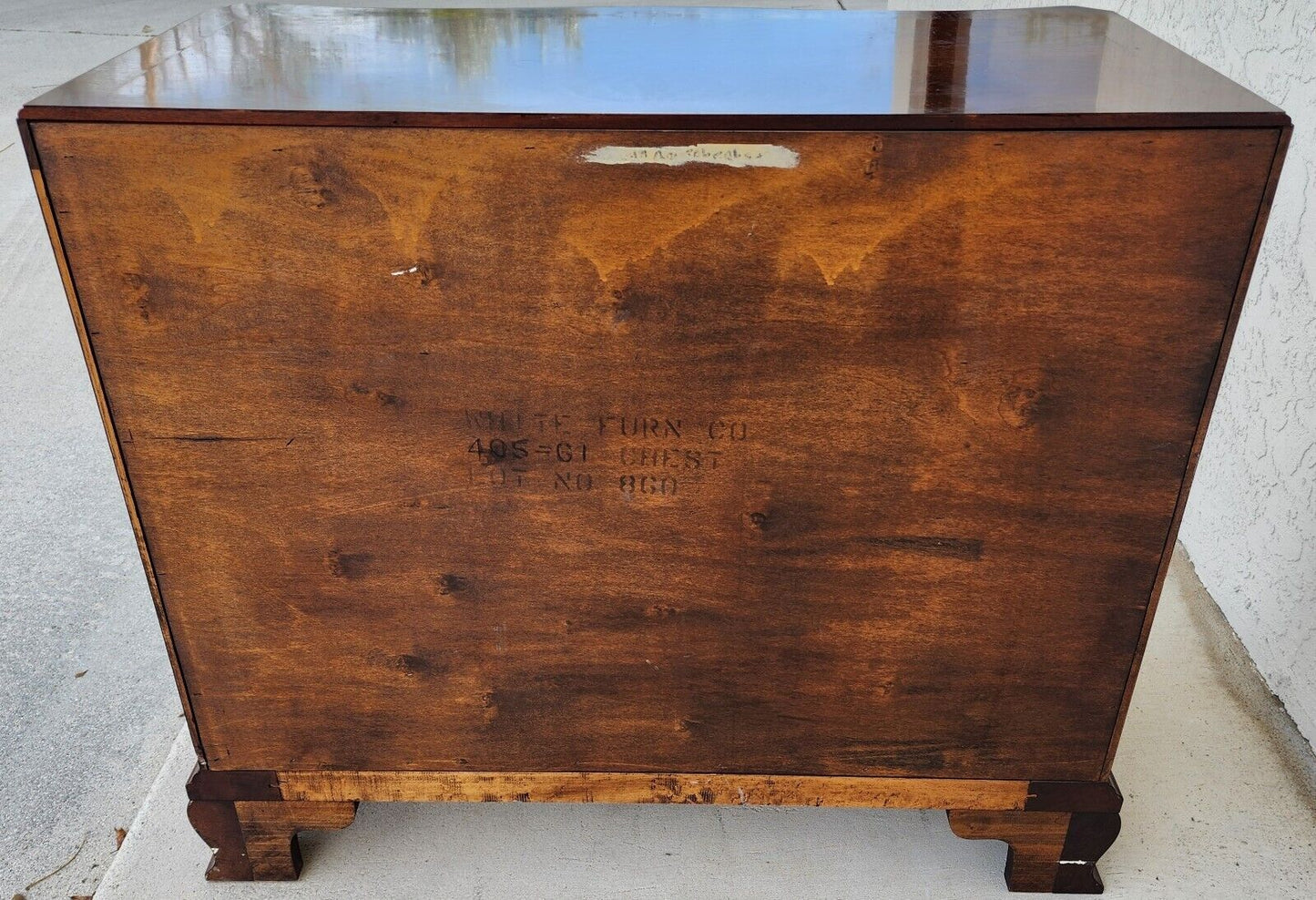 Chippendale Chest Of Drawers Style Mahogany Serpentine by White Furniture