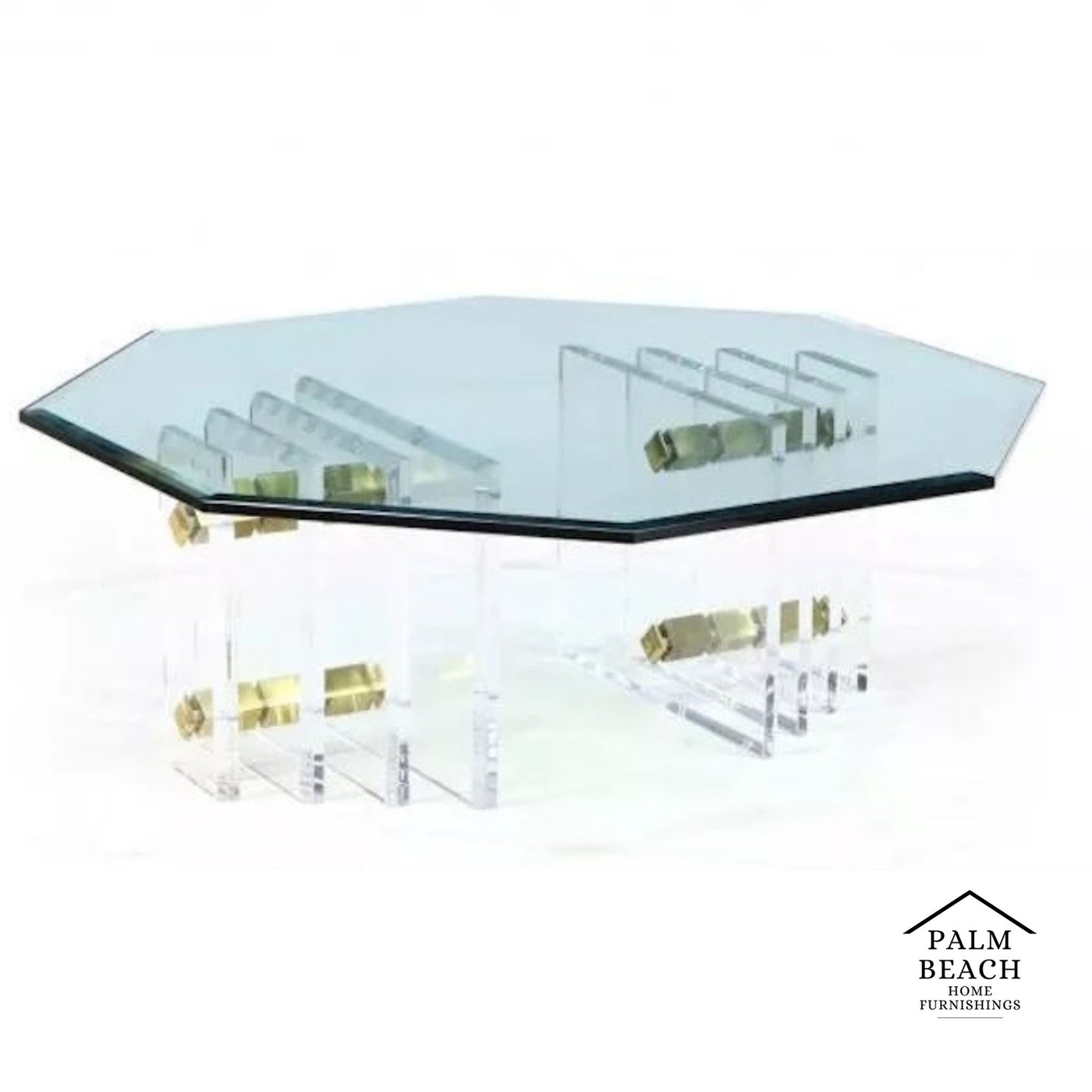 Charles Hollis Jones Lucite Coffee Table