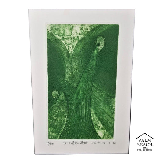 1992 Akiko Taniguchi Hand Signed Titled and Numbered 3/50 Etching