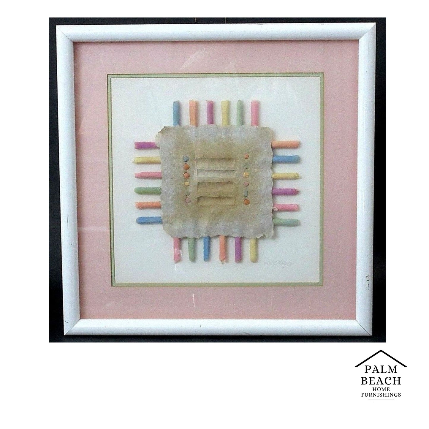 Abstract Michele Tuegel 3D Paper Art Collage Hand Signed