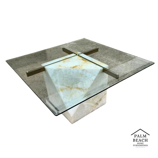 1970s Artedi Onyx Coffee Table Italian