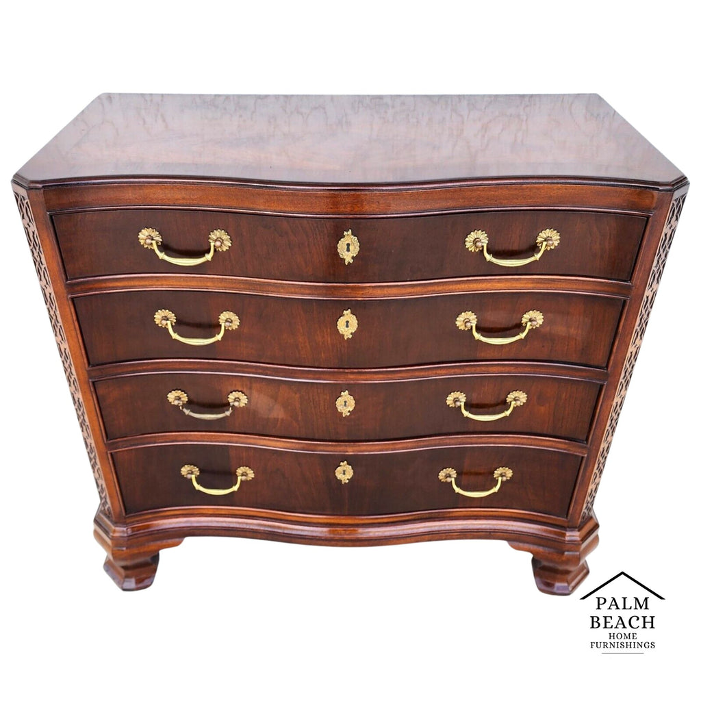 Chippendale Chest Of Drawers Style Mahogany Serpentine by White Furniture