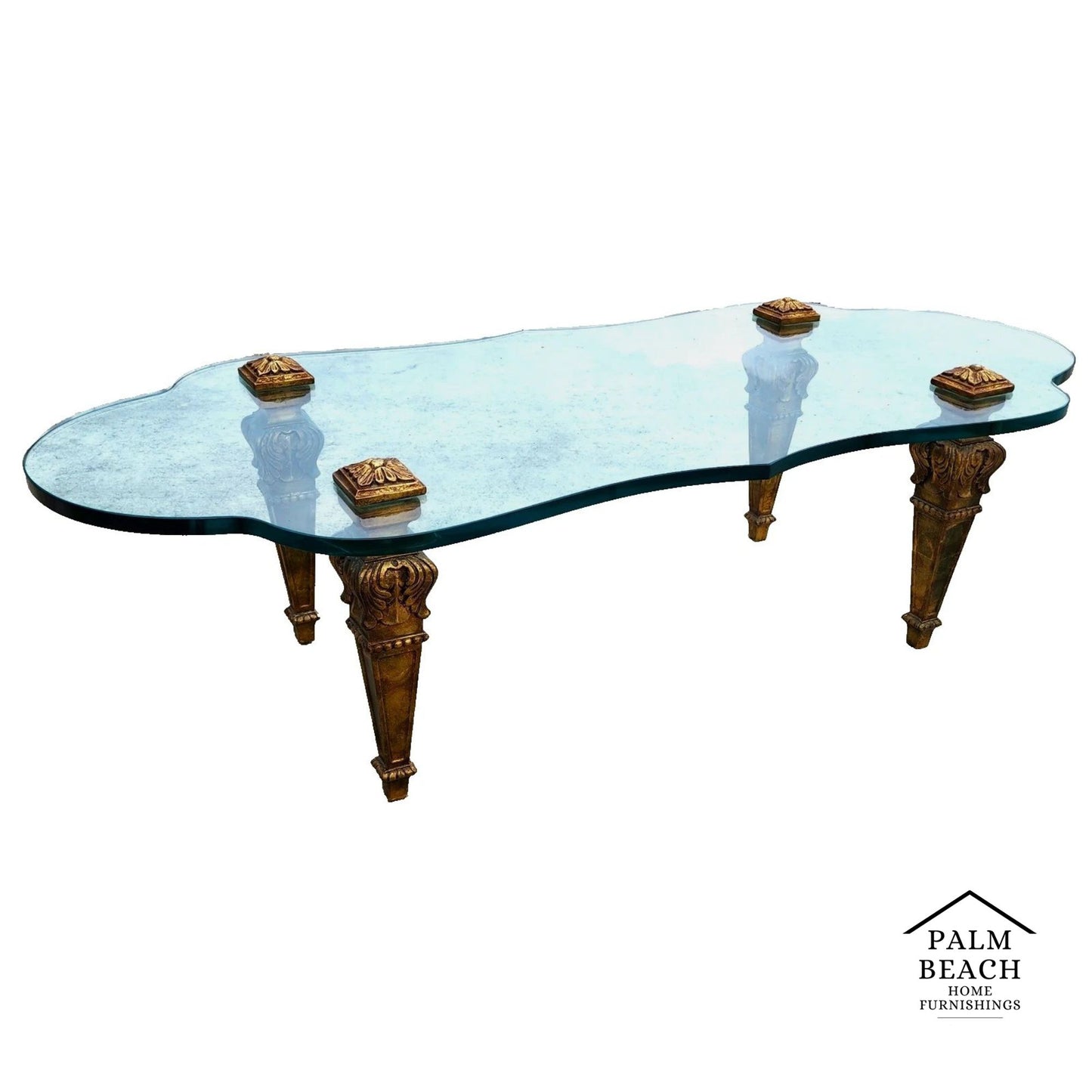 FRANCISCO HURTADO Style Glass Coffee Cocktail Table