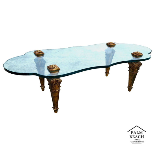 FRANCISCO HURTADO Style Glass Coffee Cocktail Table