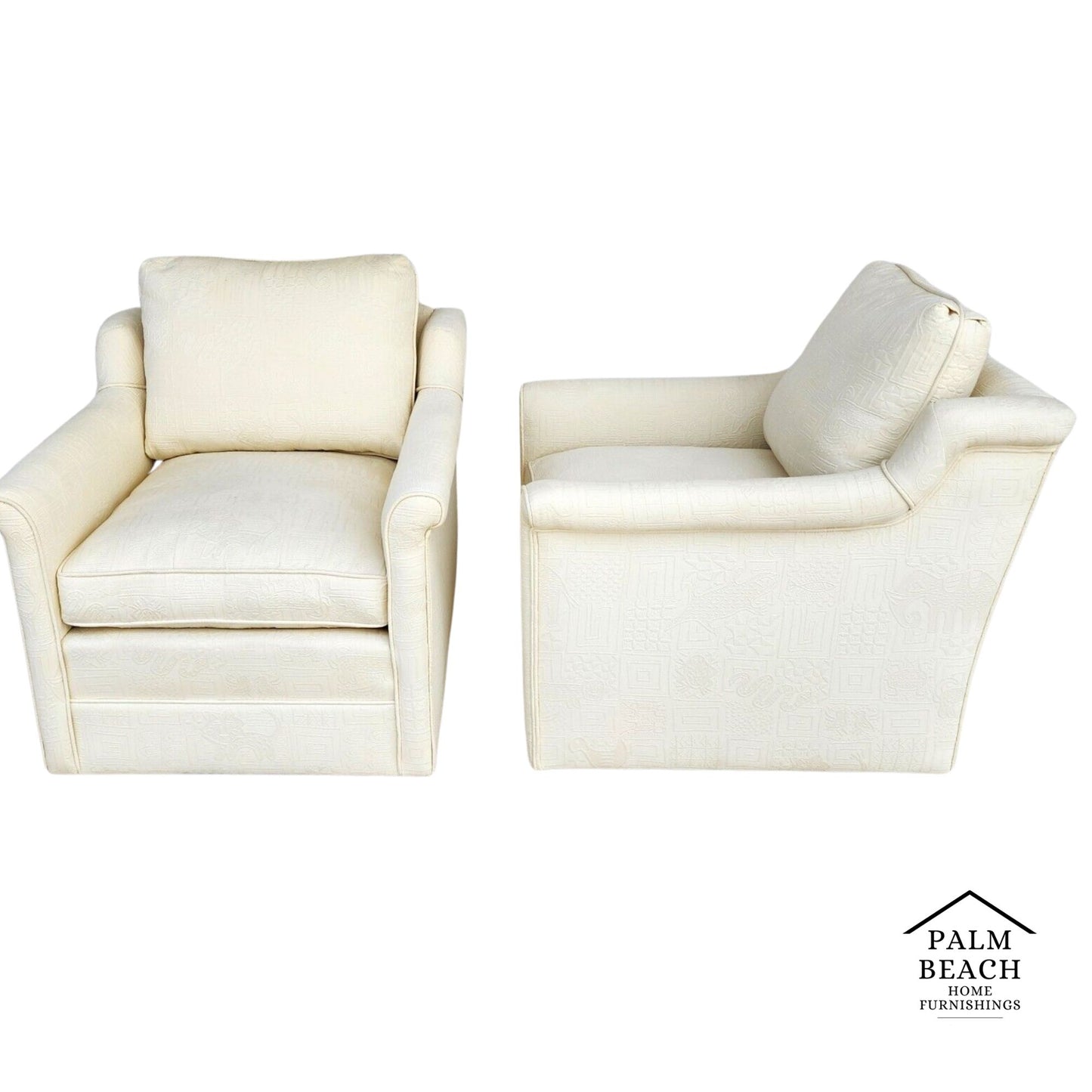 EJ Victor Style Lounge Chairs Pair