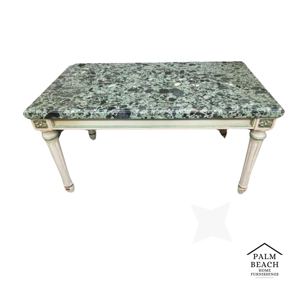 Italian Coffee Table Marble Bench Vintage