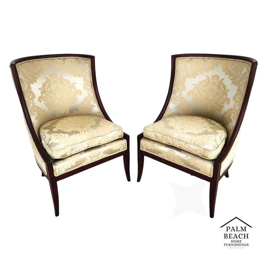 French Empire Style Occasional Chairs Pair