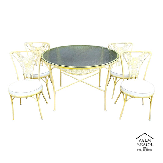 Vintage Outdoor Dining Set Woodard Style