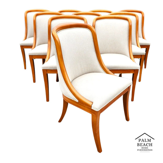 Italian Style Yacht Dining Chairs Set of 10